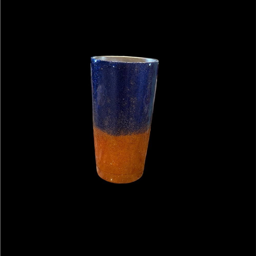 Yeti Insulated Tumbler with Lid - Orange & Blue